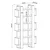 Hanah Home Polica za knjige Milano, 80x160x28.6 cm, Orah