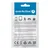 EverActive USB kabel 1m, bela, silikonski, hitro polnjenje 2.4A