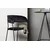 Venture Design Barski stol Lui 49x53x97 cm črne barve