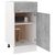 vidaXL Spodnja omarica s predalom betonsko siva 40x46x81,5 cm