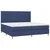 vidaXL vidaXL Box spring postelja z vzmetnico moder 200x200 cm blago, (20895552)
