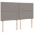 Vidaxl Box spring postelja z vzmetnico taupe 200x200 cm blago