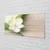 tulup.si Steklena slika Bele magnolije 125x50 cm 2 obešalnika