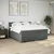 Vidaxl Box spring postelja z vzmetnico temno siva 200x200 cm blago