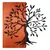 Aura of Nature -1 - Red, Black RedBlack Decorative Wooden Wall Accessory