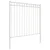 Vidaxl Element Ograje ASSEN Bela 170 x 170 cm Jeklo