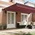 Okvir tende Tamno crvena 500 × 300 cm Poliester s PU premazom