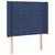 Vidaxl Box spring postelja z vzmetnico moder 90x200 cm blago