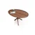 Hanah Home Oscar Elips trpezarijski sto 130 × 80 × 75 cm, orah
