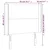 Vidaxl LED posteljno vzglavje roza 83x16x118/128 cm žamet