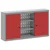 Ormar za alate s policom Crvena i siva 100 x 20 x 55 cm
