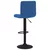 vidaXL Barski stolčki 2 kosa moder žamet