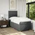 Vidaxl Box spring postelja z vzmetnico temno siva 90x200 cm blago