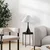 Opviq Stona lampa Luna-15268, 50x50x68 cm, IP20, Crno-bela