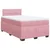 Vidaxl Box spring postelja z vzmetnico roza 120x190 cm žamet