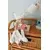 Plyšový medvedík s handričkou Plush Bear White Doudou et Compagnie s QR kódom na rozprávky biely 35 cm od 0 mes DC4060