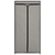 Den Garderobna omara 75x50x160 cm siva