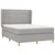 Vidaxl Box spring postelja z vzmetnico svetlo siva 140x200 cm blago