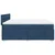 Vidaxl Box spring postelja z vzmetnico modra 200x200 cm blago