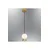 Opviq luster Glason 4124Y-1A, LED 6 W, zlatni