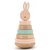trixie leseni obroči za zlaganje mrs. rabbit