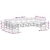 Set vanjskih sofa s jastukom 10 pcs Bijela i krem