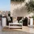 Hanah Home set klub stolova Amon, beli mermer