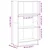 Regal za knjige boja betona 60x24x109 cm konstruirano drvo