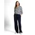 TOM TAILOR Bluza temno modra/bela