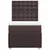 vidaXL vidaXL Box spring postelja z vzmetnico temno rjava 100x200 cm blago, (21305069)