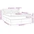 Vidaxl Box spring postelja z vzmetnico modra 140x190 cm blago