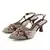 Mona shoes Ženske sandale na štiklu, Krem-bordo
