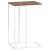 Vidaxl Stranska mizica bela 40x30x59 cm konstruiran les