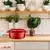 Oval saucepan, cast iron, Trendy, 27 cm, red - LAVA