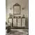 HANAH HOME Komoda Pega 120 White Travertine Gold