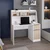 Hanah Home radni sto Orina, 120 cm, beli / orah