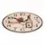 Autronic Stenska ura Wall clock - diameter 34 cm, MDF, white wine (HA1657)