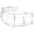 Vidaxl Box spring postelja z vzmetnico krem 140x190 cm blago