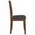 Vidaxl Jedilni stoli z blazinami 2 kosa Brown Solid Wood Rubber