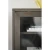 Rjava vitrina v hrastovem dekorju z drsnimi vrati 170x75 cm Hazelton – Rowico