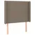 LED uzglavlje smeđesivo 83 x 16 x 118/128 cm od tkanine