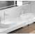 Ceramica Lux Umivaonik Lux Art CL330, 58x36.5x12 cm, Beli