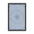 Plakat okrasna Mandala z detajli v modri barvi - 40x60 silver