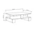 Hanah Home Klub sto Mansu 80x27,5x50cm Antracit