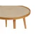 Hanah Home klub sto Polen 80, 80 cm, hrast / travertin