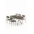 Hanah Home Trpezarijski set, 5 komada, Bež