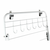 WENKO 63010800 - Sušilica za veš 51x142 cm bela/siva