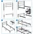 Hanah Home Ram za krevet Basic, 90x200 cm,Crni