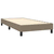 Vidaxl Box spring postelja z vzmetnico taupe 90x200 cm blago