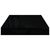 Plutajuće zidne police 2 kom sjajne crne 40 x 23 x 3,8 cm MDF